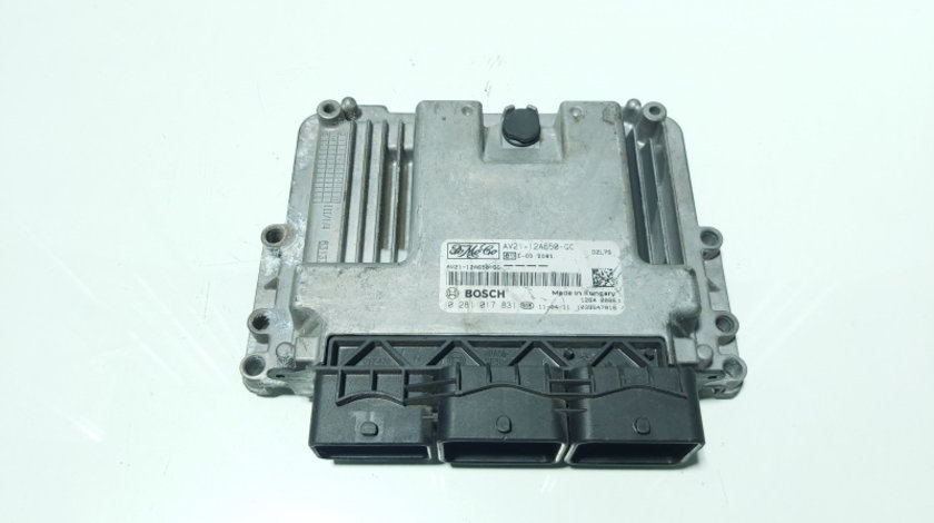 Calculator motor ECU, cod AV21-12A650-GC, 0281017831, Ford Fiesta 6, 1.4 TDCI, F6JD (id:650854)