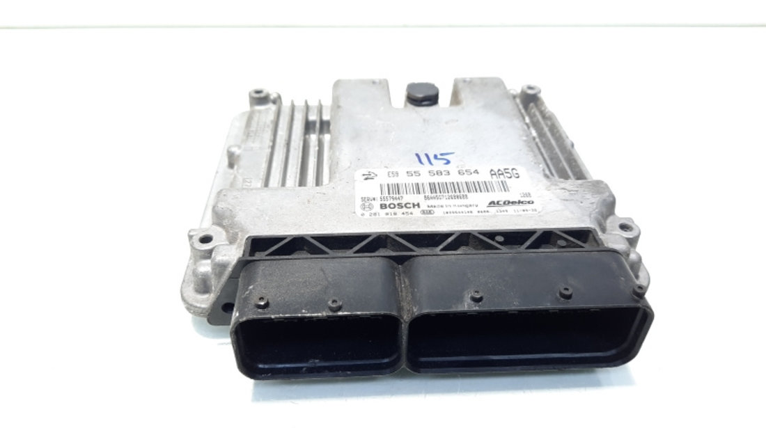 Calculator motor ECU, cod GM55583654, 0281018454, Opel Astra J Combi, 1.3 CDTI, A13DTE (id:560536)