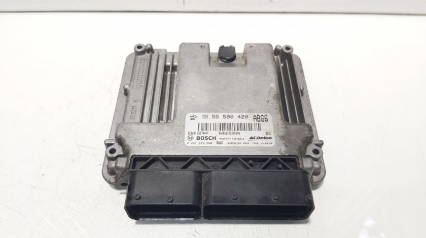 Calculator motor ECU, cod GM55590420, 0281019088, Opel Astra J Combi, 2.0 CDTI, A20DTH (id:642453)