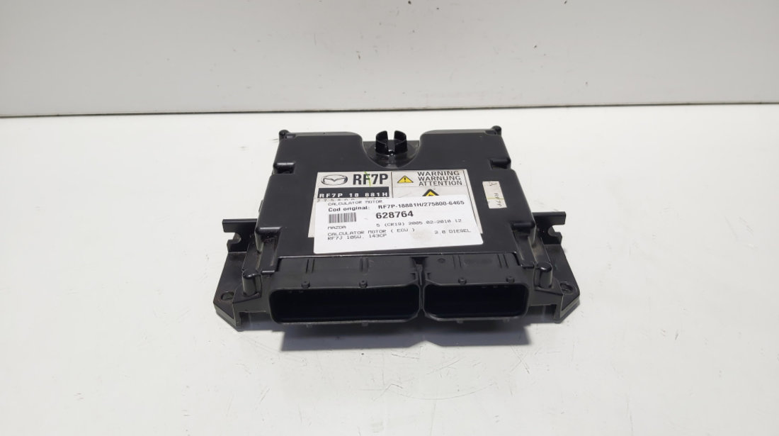 Calculator motor Ecu, cod RF7P-18881H, 275800-6465, Mazda 3 Sedan (BK) 2.0 diesel, RF7J (idi:628764)