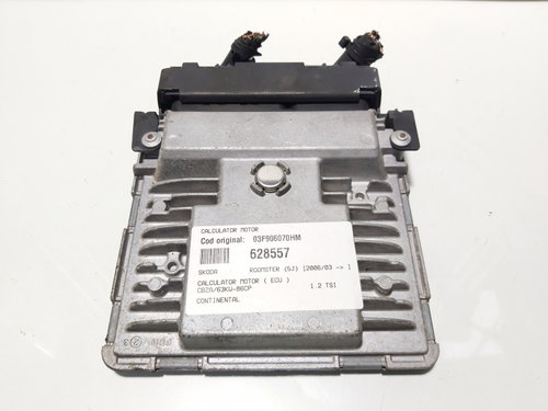 Calculator motor ECU Continental, cod 03F906070HM, Skoda Roomster (5J), 1.2 TSI, CBZA (id:628557)