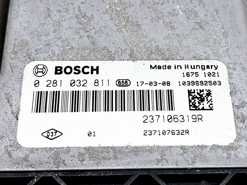 Calculator motor ECU Dacia Lodgy [Fabr 2012-prezent] 237106319R / 0281032811 1.5 DCI K9K626 66KW / 90CP 1.5 DCI K9K626 66KW / 90CP
