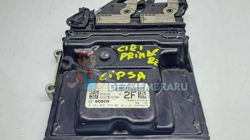 Calculator motor ECU Dacia Logan II MCV BK (K52) [Fabr 2013-2022] 0281035669 1.5 DCI K9K872