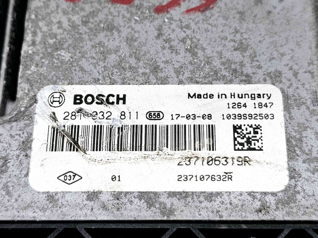 Calculator motor ECU Dacia Logan II MCV BK (K52) [Fabr 2013-2022] Facelift 237106319R 0281032811 1.5 DCI K9K-626 66KW / 90CP 1.5 DCI K9K-626 66KW / 90CP
