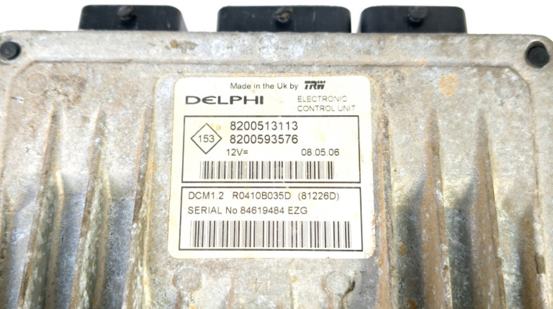 Calculator Motor / ECU Dacia LOGAN (LS) 2004 - 2012 8200513113, 8200593576, R0410B035D