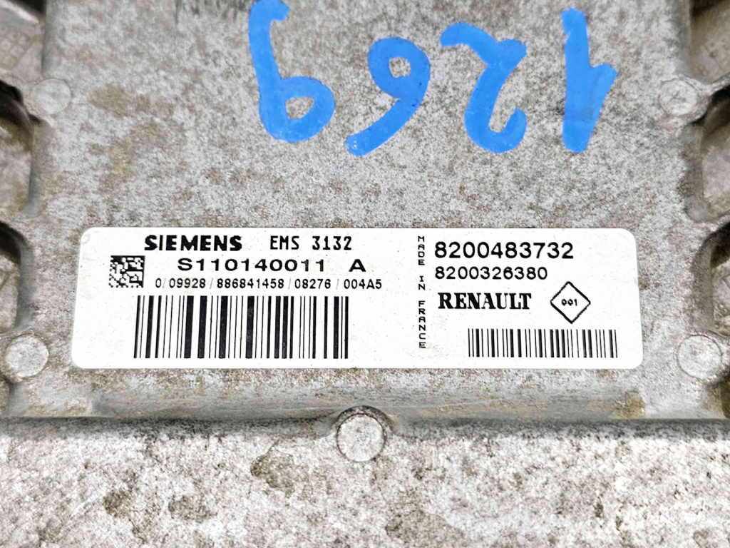 Calculator motor ECU Dacia Logan (LS) [Fabr 2004-2012] 820048372 1.4 Benz K7J710 55KW / 75CP 1.4 Benz K7J710 55KW / 75CP