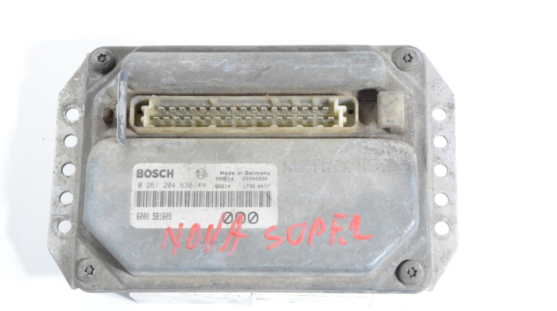 Calculator Motor / ECU Dacia Super nova 2000 - 2003 Benzina 0261204630, 6000581609