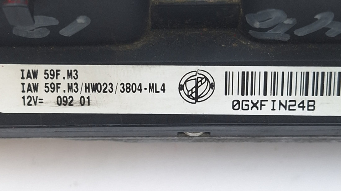 Calculator Motor / ECU Fiat PUNTO (188) 1999 - 2009 Benzina 6160037603, 61600.376.03, 46820323