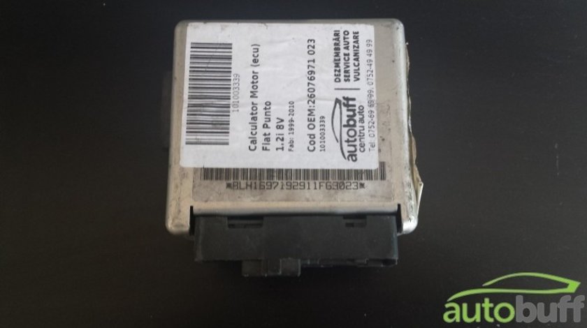 Calculator Motor (ECU)Fiat Punto 26076971 023 1.2i 8V