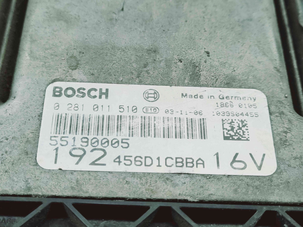 Calculator motor ECU Fiat Stilo (192) [Fabr 2001-2010] 55190005 0281011510 1.9 192A5000 103KW / 140CP 1.9 192A5000 103KW / 140CP