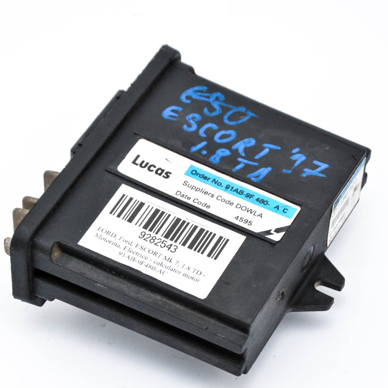 Calculator Motor / Ecu Ford Escort Mk 7 1995-2000 1.8 Td Motorina 91Ab-9F480-Ac, 91Ab9F480Ac Lucas