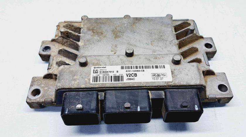 Calculator motor ECU Ford Fiesta 6 [Fabr 2008-2019] AV21-12A650-CB S180047012B 1.25 Benz 60KW 80CP