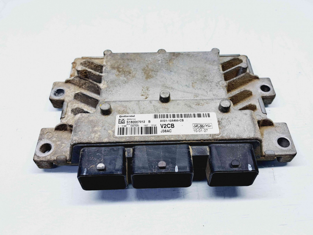 Calculator motor ECU Ford Fiesta 6 [Fabr 2008-2019] AV21-12A650-CB S180047012B 1.25 Benz 60KW / 80CP 1.25 Benz 60KW / 80CP