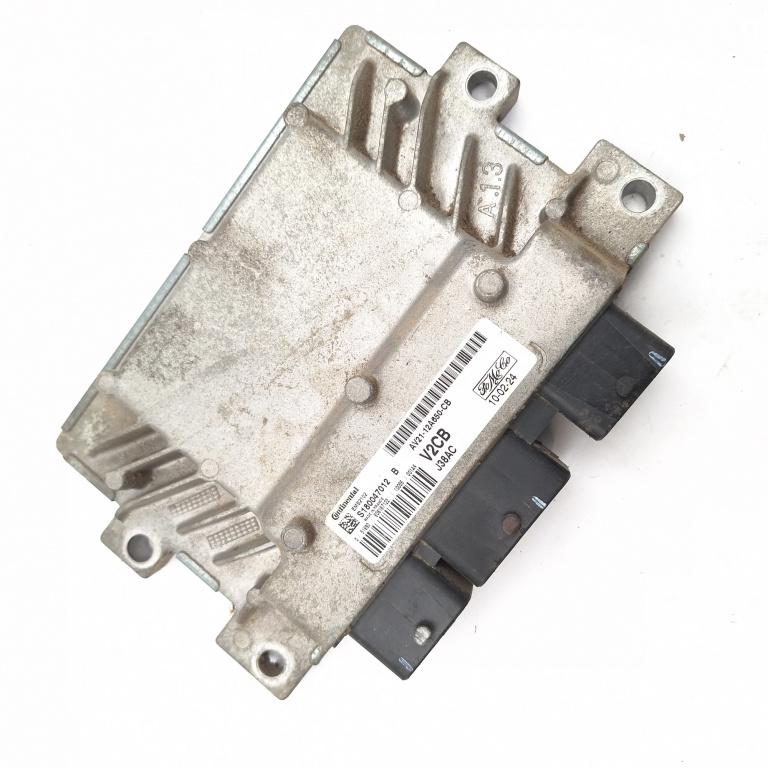 Calculator Motor / Ecu Ford Fiesta Mk 6 2008-2017 1.25 Snjb Benzina Av2112A650Cb, Av21-12A650-Cb, S180047012B, Ems2102, 806167122, J38Ac Continental