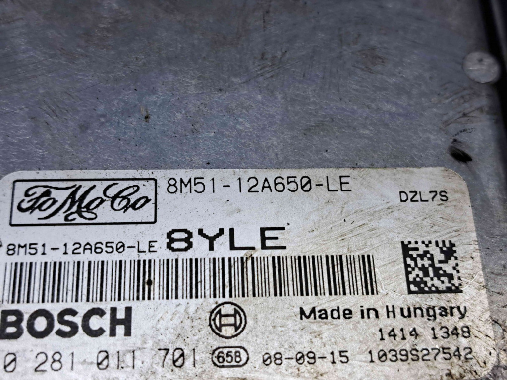 Calculator motor ECU Ford Focus 2 (DA) [Fabr 2004-2012] 8M51-12A650-LE 1.6 TDCI 66KW / 90CP