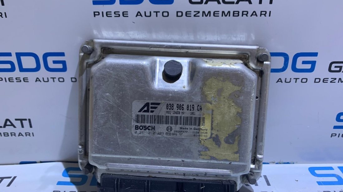 Calculator Motor / ECU Ford Galaxy 1.9TDI 1996 - 2010 COD : 0281010309 / 038906019CA