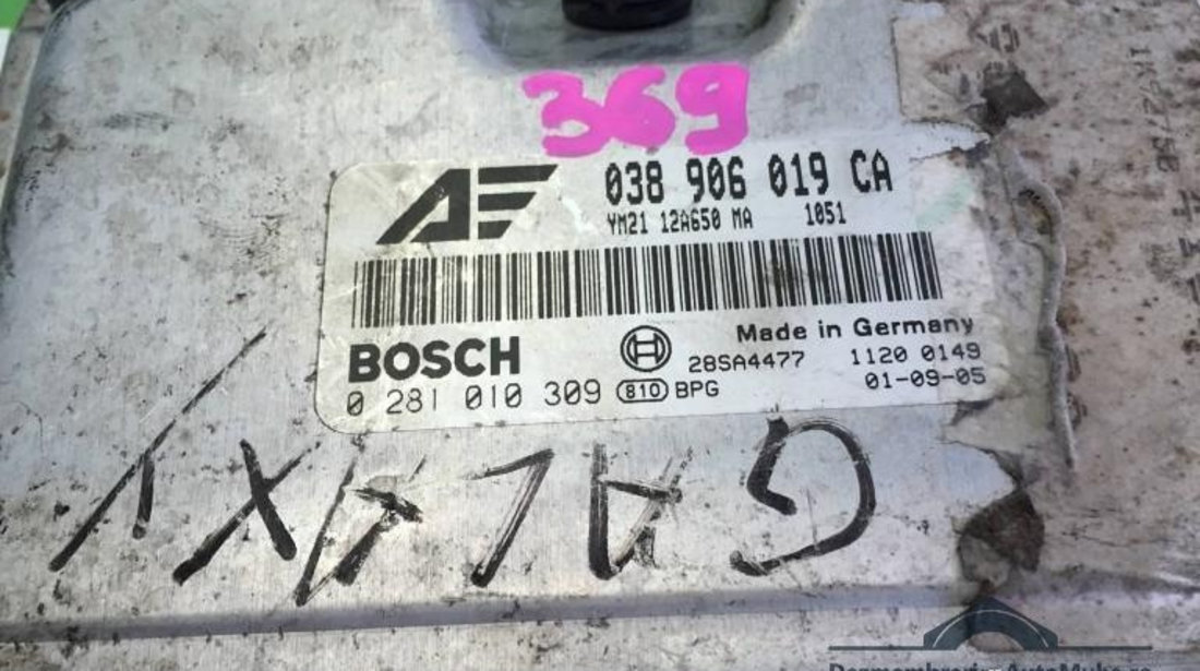 Calculator motor ecu Ford Galaxy (1995-2000) 0281010309 038906019CA