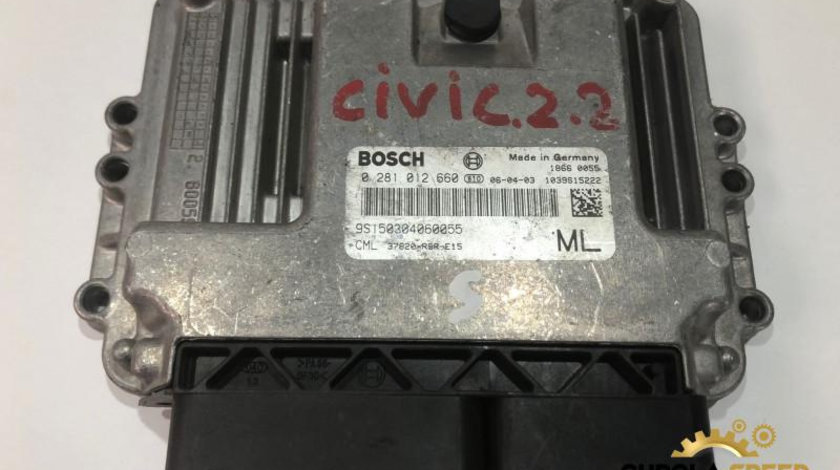 Calculator motor ecu Honda Civic 8 (2005-2012) 2.2 cdti 37820-RSR-E15