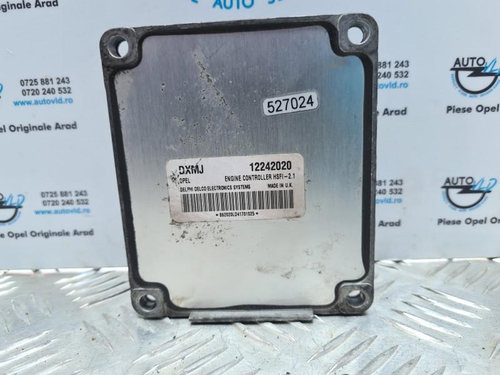 Calculator motor ECU HSFI-2.1 Opel Astra G 1998-2004 1.6 benzina 74 kw 101 cp Z16XE 12242020 DXMJ