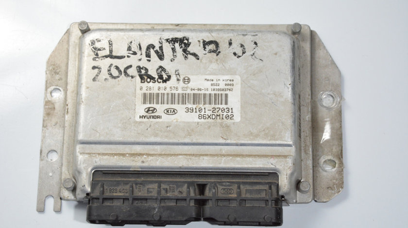 Calculator Motor / ECU Hyundai ELANTRA (XD) 2000 - 2006 Motorina 0281010576, 39101-27031