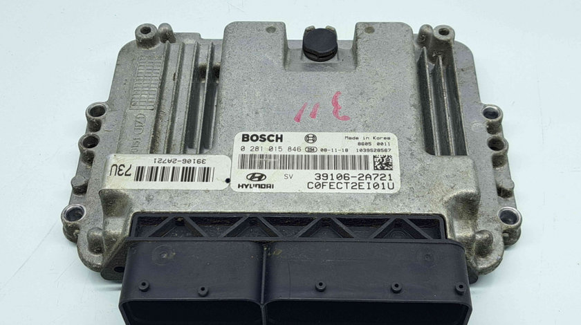 Calculator motor ECU Hyundai i30 (FD) [Fabr 2007-2012] 39106-2A721 1.6 CRDI D4FB