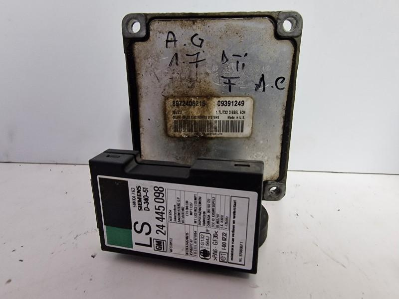 Calculator motor ECU IMMO off Opel Astra G 1998-2004 1.7 dti 75cp 55kw Y17DT 09391249
