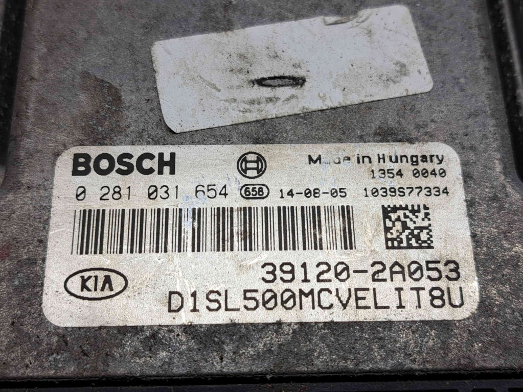 Calculator motor ECU Kia Sportage III [Fabr 2010-2016] 39120-2A053 0281031654 1.7 CRDI 1.7 CRDI 80KW / 109CP