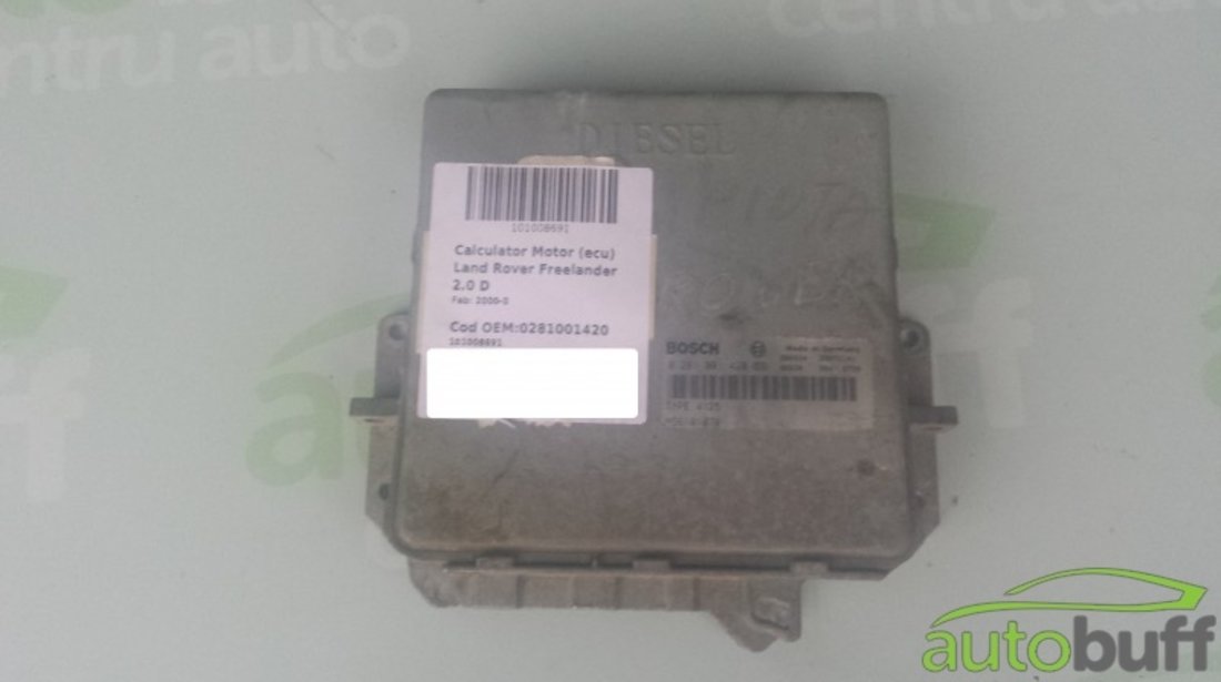 Calculator Motor (ECU)Land Rover Freelander 0281001420 2.0 D