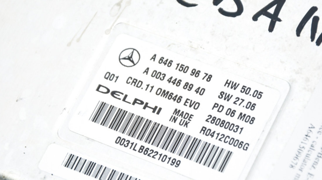 Calculator Motor / ECU Mercedes-Benz E-CLASS (W211) 2002 - 2009 A6461509678, A0034468940, A 646 150 96 78, A 003 446 89 40