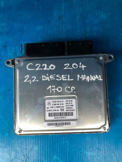 Calculator motor ECU Mercedes C Class w204 2.2 Diesel 2007-2010 cod A0054461840