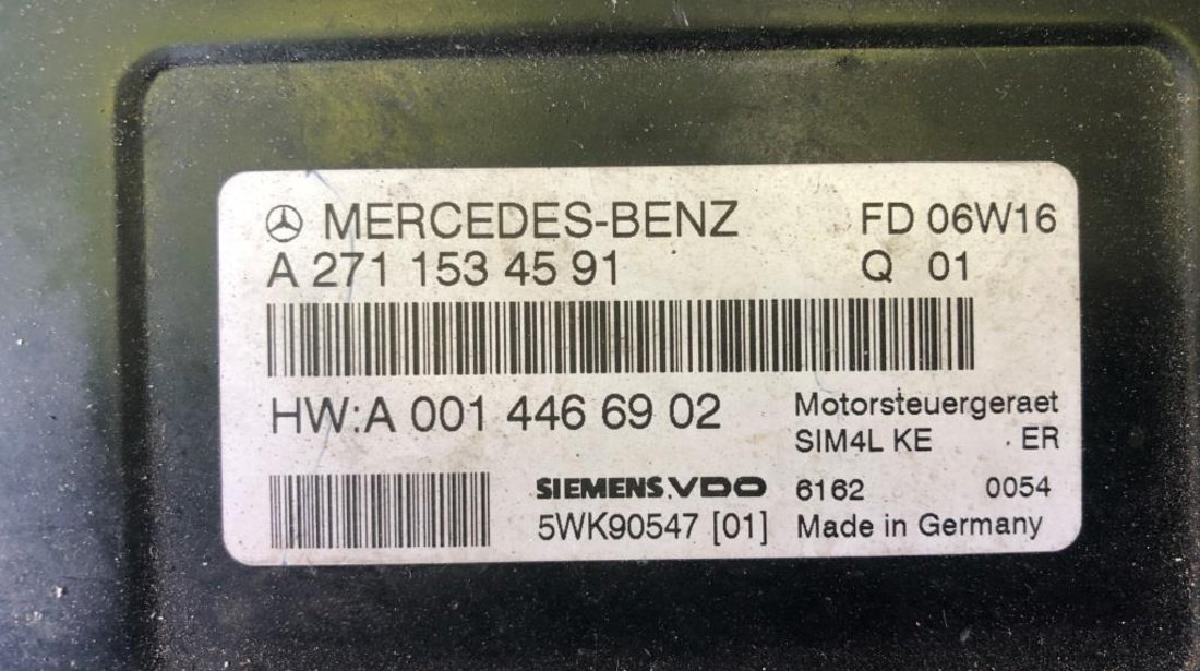 Calculator motor ECU Mercedes C180 KOMPRESSOR W203 cod A2711534591