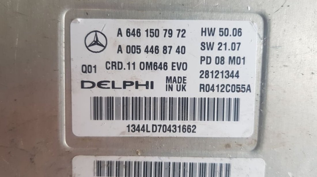 Calculator motor Ecu Mercedes c220 2.2CDi a6461507972