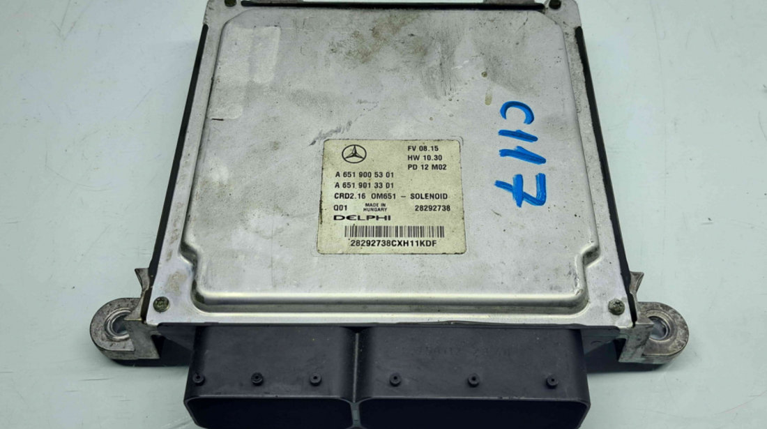 Calculator motor ECU Mercedes Clasa E (W212) [Fabr 2009-2016] A6519005301 2.2 CDI 651924