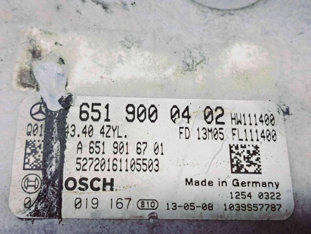 Calculator motor ECU Mercedes Clasa ML (W166) [Fabr 2011-2022] A6519000402 2.2 CDI 651960 2.2 CDI 651960