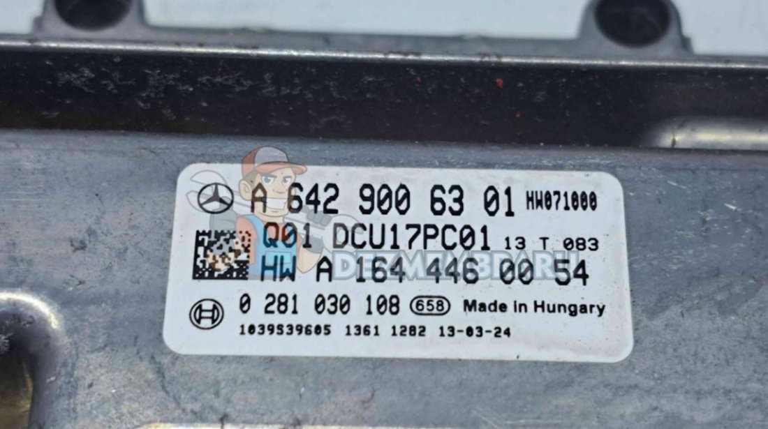 Calculator motor ECU Mercedes Clasa ML (W166) [Fabr 2011-2022] A6429006301 0281030108 2.2 CDI 651960