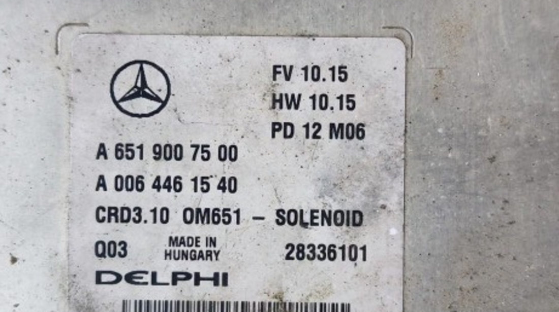 Calculator motor ECU Mercedes E-Class W212 2.2 Cdi 2013 Cod : A6519007500