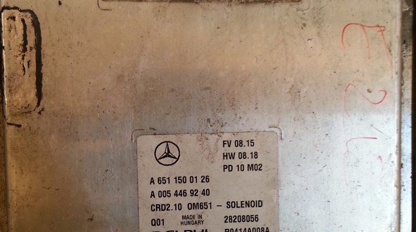 Calculator MOTOR ECU Mercedes W 212 W 204 C E A6511500126 A 005 446 92 40