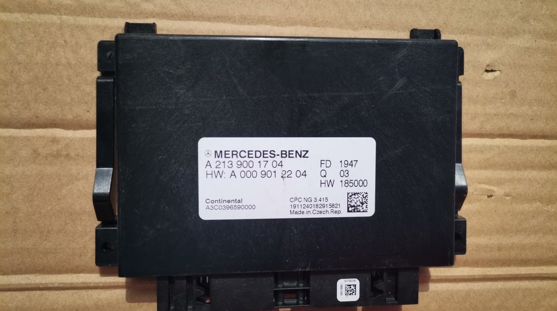 Calculator motor ECU Mercedes W214 W447 cod: A2139001704 / A0009012204