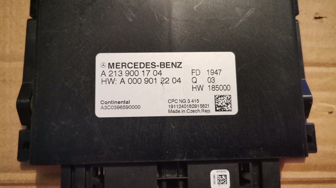 Calculator motor ECU Mercedes W214 W447 cod: A2139001704 / A0009012204