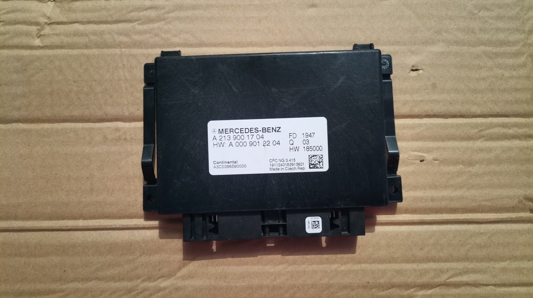 Calculator motor ECU Mercedes W214 W447 cod: A2139001704 / A0009012204