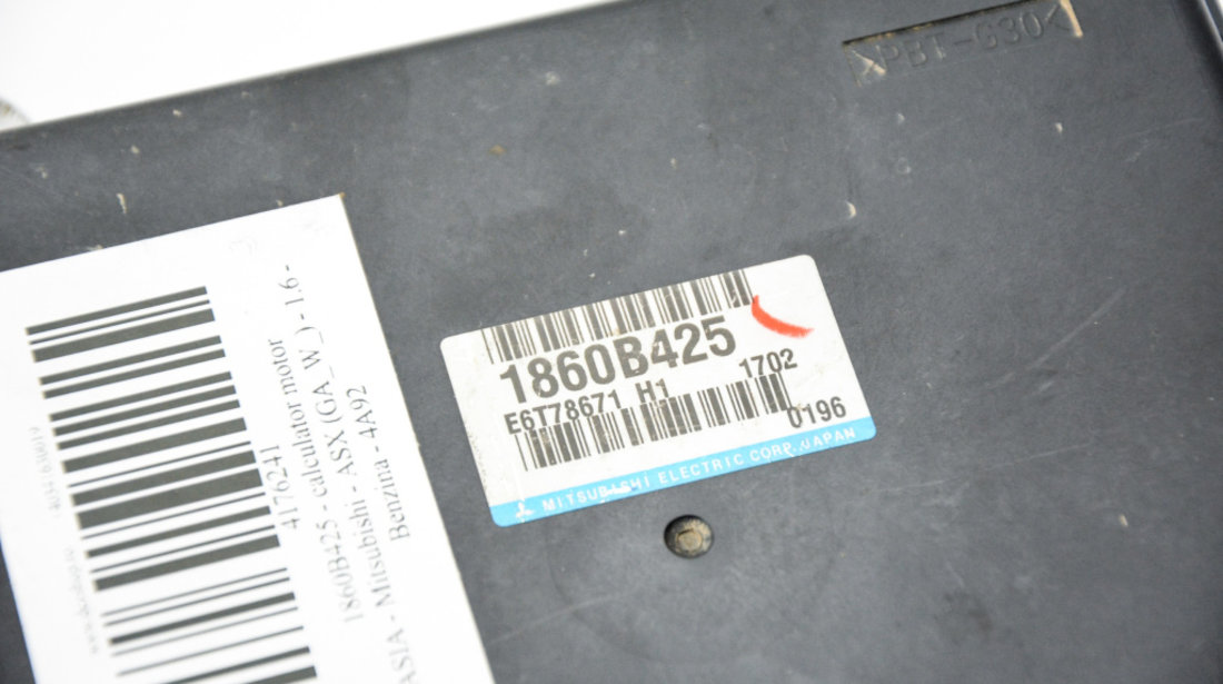 Calculator Motor / ECU Mitsubishi ASX (GAW) 2010 - Prezent Benzina 1860B425, E6T78671H1
