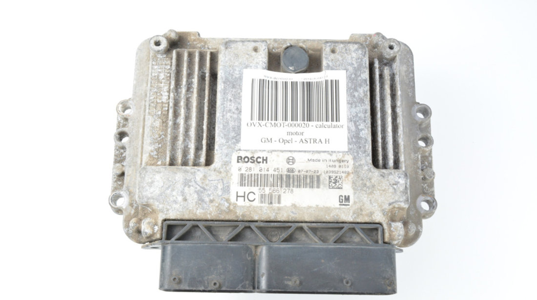 Calculator Motor / ECU Opel ASTRA H 2004 - 2012 55566278, 0281014451