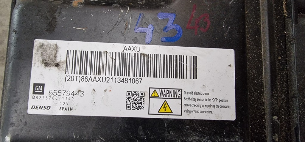 Calculator Motor Ecu Opel Astra Meriva 1.7CDTI Euro 5 cod 55579443