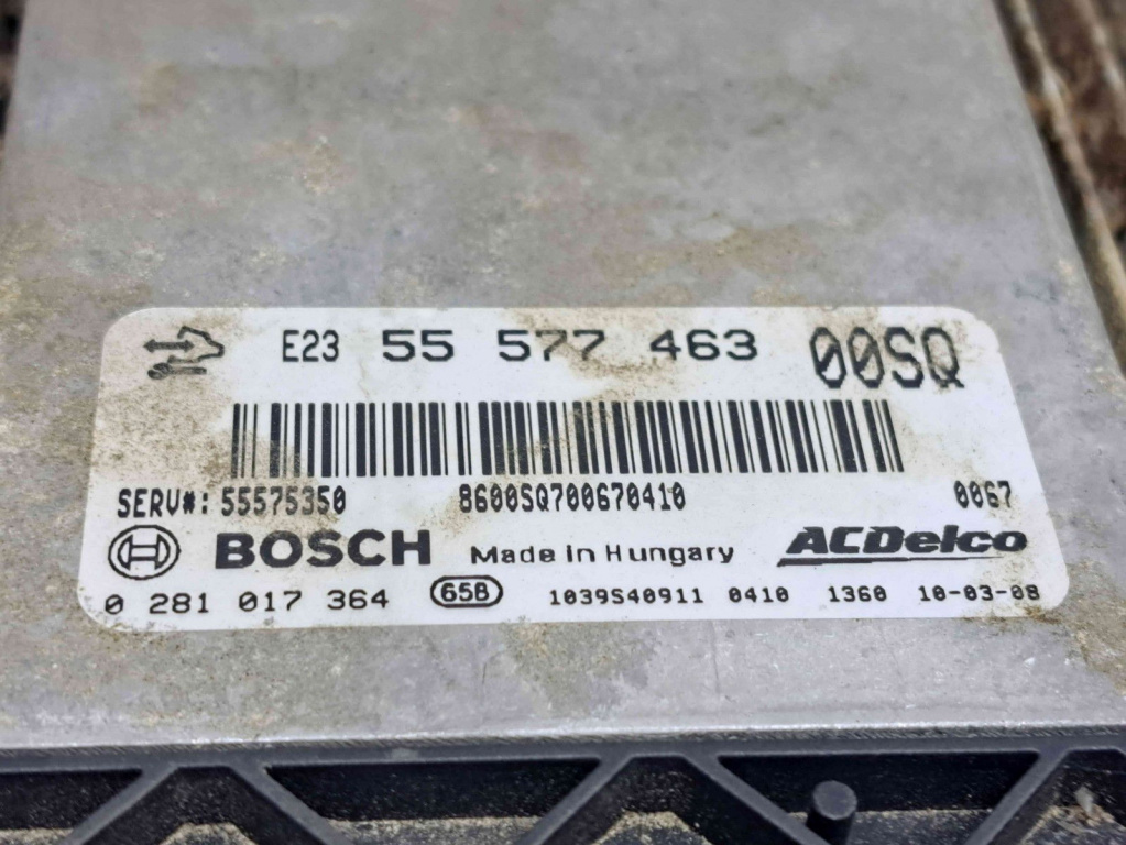 Calculator motor ECU Opel Corsa D [Fabr 2006-2013] 55577463 0281017364 1.3 CDTI Z13DTE 70KW / 95CP 1.3 CDTI Z13DTE 70KW / 95CP