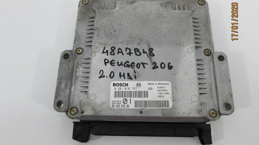 Calculator motor / ECU Peugeot 206 an 1998 1999 2000 2001 2002 2003 2004 2005 2006 2007 2008 cod 9643524980 2.0 HDI