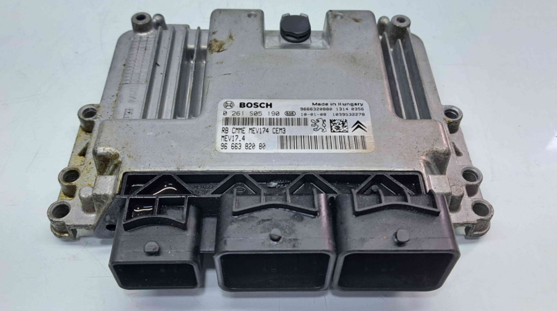 Calculator motor ECU Peugeot 207 (WA) [Fabr 2006-2012] 9666320880 0261S05190 1.6 Benz EP6C