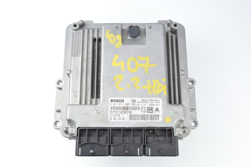 Calculator Motor / ECU Peugeot 407 2004 - 2011 Motorina 0281013209, 9662633480
