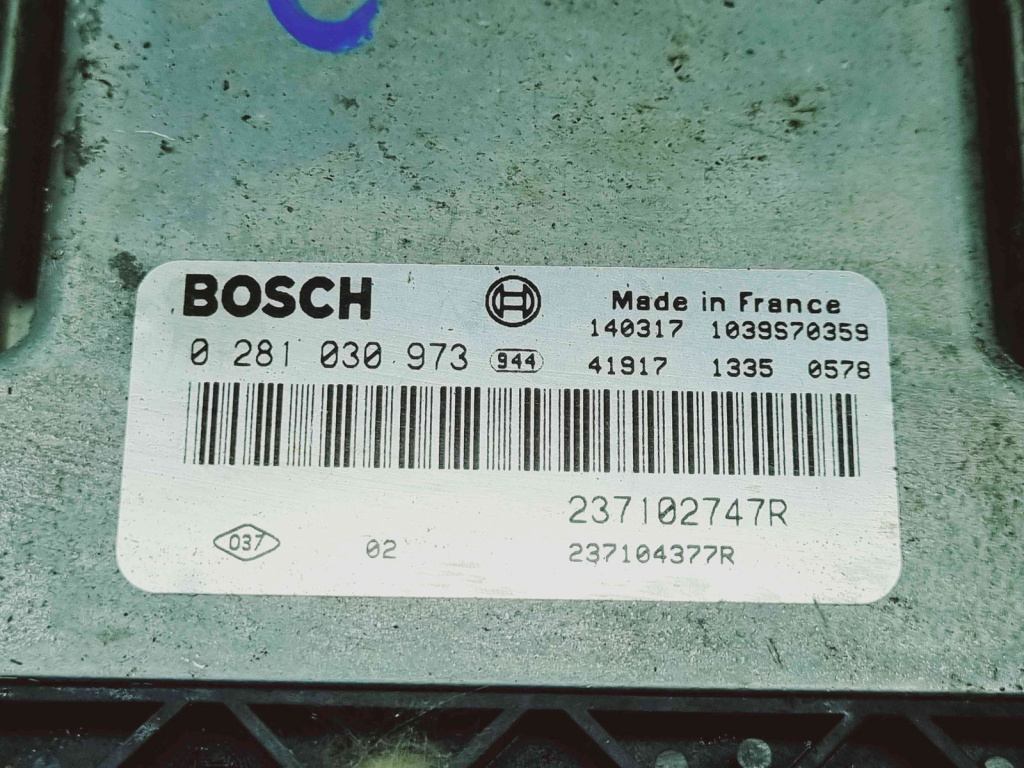 Calculator motor ECU Renault Captur (J87) [Fabr 2013-2017] 237102747R 1.5 DCI K9K608 1.5 DCI K9K608 80KW / 109CP