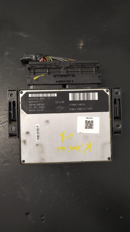 Calculator motor , ECU Renault Kangoo 1.9 COD 7700114876 FACTURA SI GARANTIE