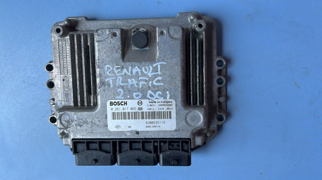 Calculator motor ECU Renault Trafic 2.0 DCI an 2011 cod 8200935115 / 0281017065